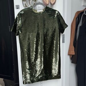 The Frankie Shop Olive Sequin Dress